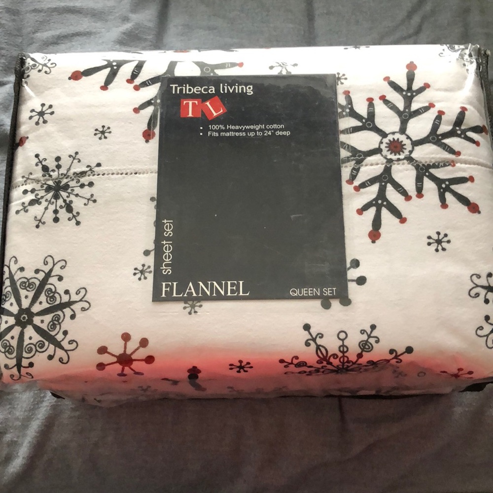 Tribeca Living Queen Flannel Sheet Set